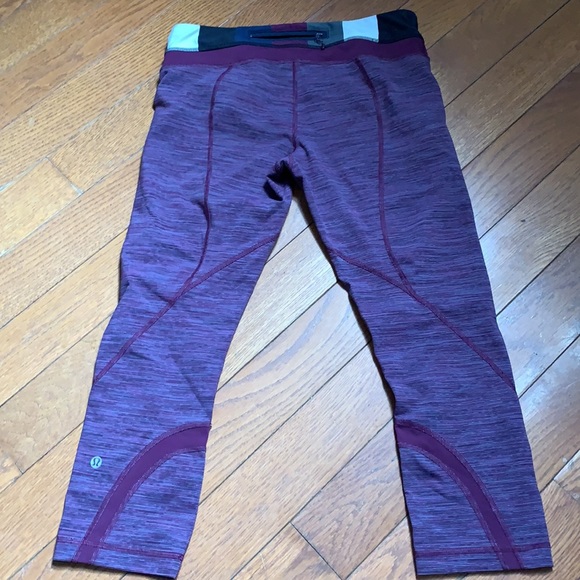 Lululemon Run inspire athletic crops size 6 - Picture 8 of 11